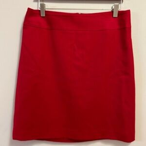 Talbots Red Wool Skirt